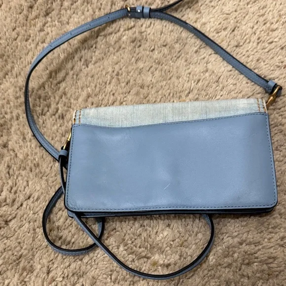 Coach denim Hayden Blue Floral Crossbody Bag with tea floral appliqué - Picture 2 of 7